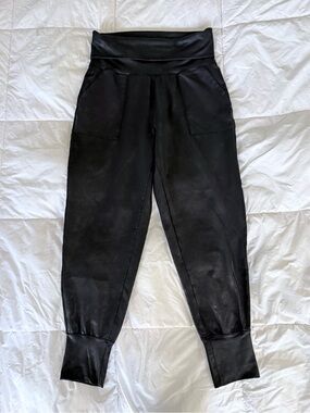 Aerie The Hugger Faux Leather Jogger Pants